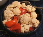 Karl’s Hot Pickled Cauliflower and Red Peppers
