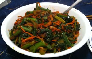 Karl’s Spicy Chinese Broccoli, Carrot and Bamboo Stir Fry with Sichuan Pickles