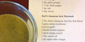Karl’s Jamaican Jerk Marinade