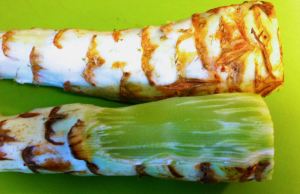 Peeling Lettuce Stem