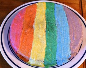 Eilene's Rainbow Chocolate Cake