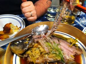 Karl’s Chinese Whole Steamed Fish (removing the spine)