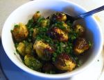 Karl’s Roasted Brussels Sprouts with Lime and Chives