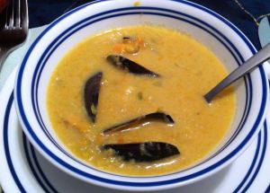Karl’s Saffron Mussel Soup