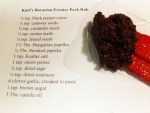 Karl’s Bavarian Essence Pork Rub