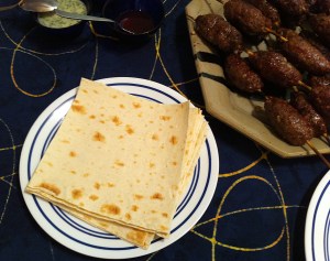 Lavash, Kofta and Three Sauces