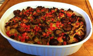 Karl’s Chicken Sausage Dinner Strada (Strata)