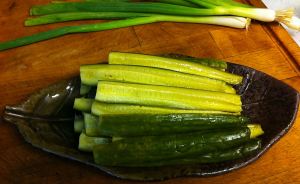 Serving Karl’s Persian Refrigerator Pickles