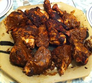 Karl’s Molé Basted Barbecued Chicken