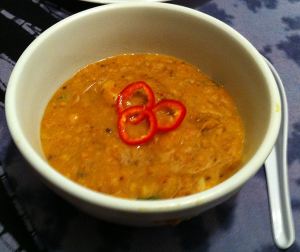 Karl’s Moong Dal Tadka with Chingri (Shrimp)