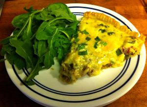 Karl’s Quiche Lorraine, serving suggestion