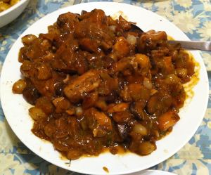 Karl’s Chicken Madeira with Dried Apples