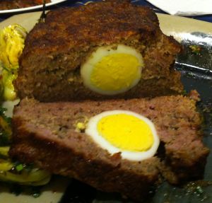 Egg Stuffed Klops (meatloaf)