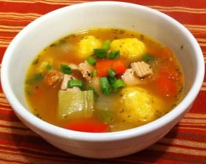 Karl’s Paraguayan Bori Bori de Pollo Soup (Chicken and Dumpling Soup)