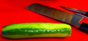 Strip Peeled Cucumber
