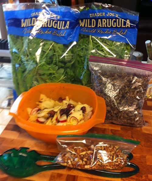 Karl’s Wild Rice and Arugula Salad with Cranberries and Pecans