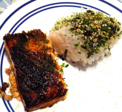 Karl’s Broiled Salmon with Lemon Marmalade and Dill