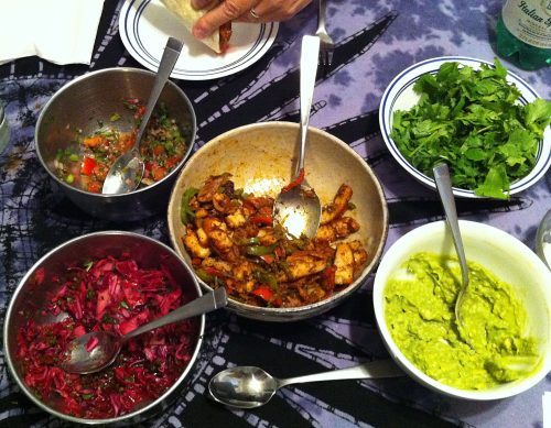 Karl’s Fish Tacos with Sautéed Peppers