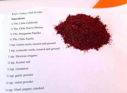 Karl’s Turkey Chili Powder