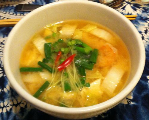 Karl’s Shrimp Miso Soup