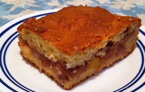 A Serving of Karl’s Peach Pie Cobbler