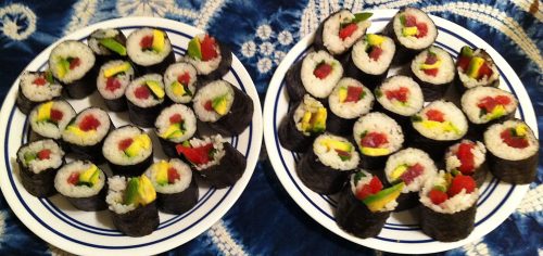 Karl’s Ahi, Avocado, and Green Onion Futomaki 