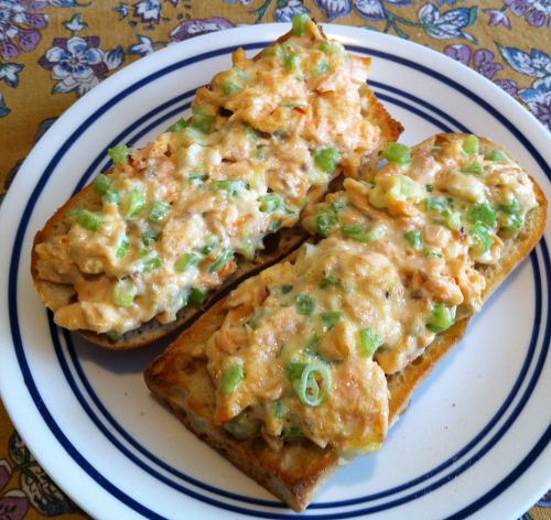 Karl’s Open-Faced Salmon Salad Sandwiches