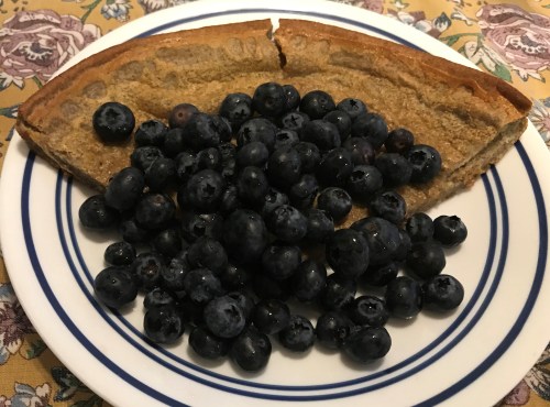 Karl’s Buckwheat Dutch Baby with Blueberries