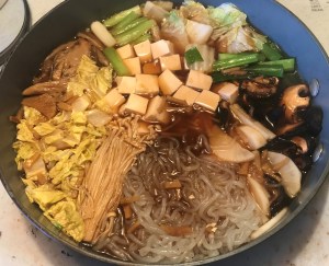 Karl’s Noom Friendly Vegan Sukiyaki ready to serve